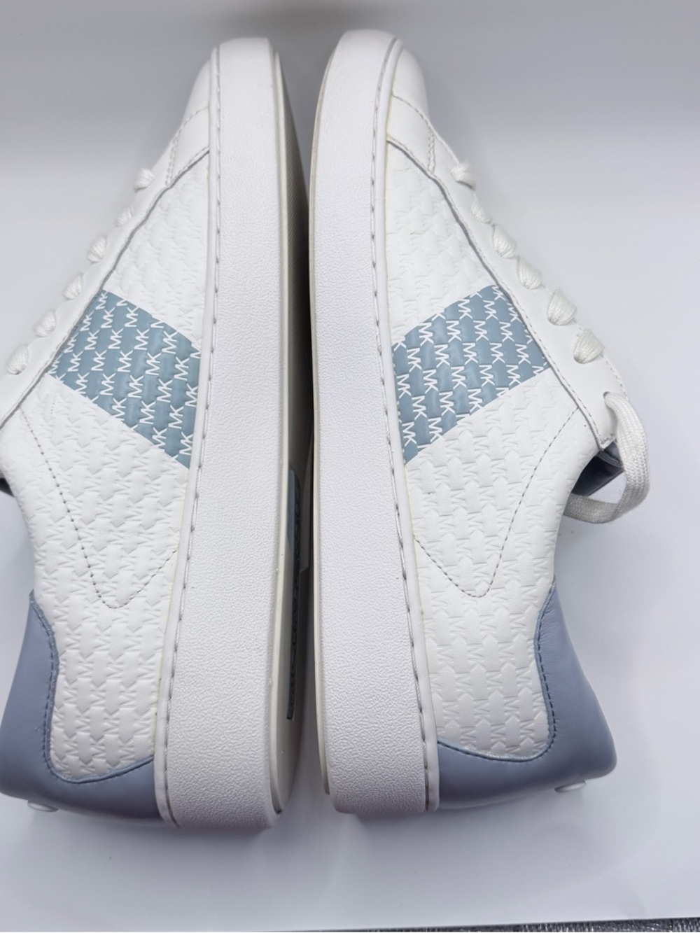 MICHAEL Michael Kors Women's Colby Sneakers in the Pale Blue colorway - Picture 7 of 10